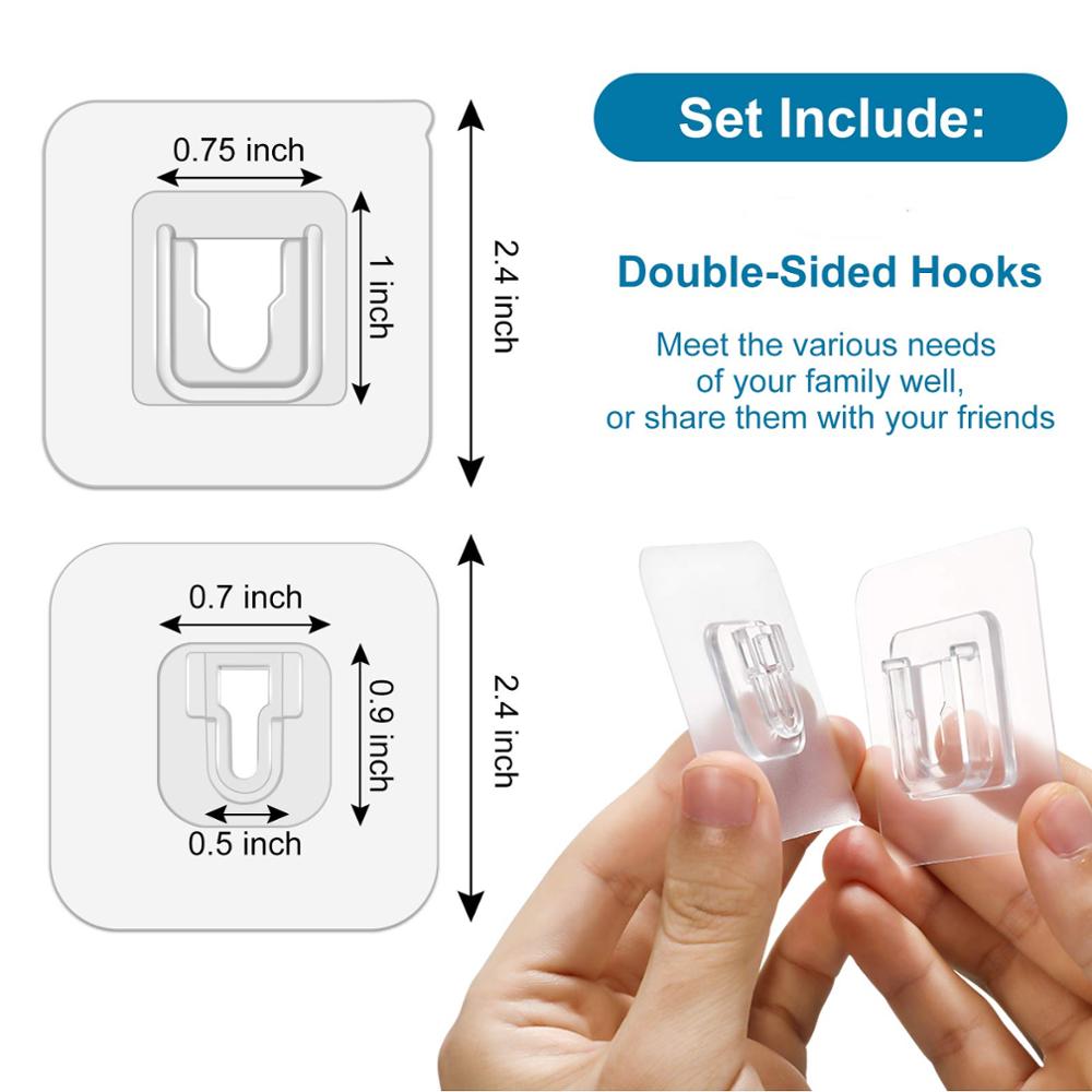 Double-Sided Wall Hook (Pack of 4)