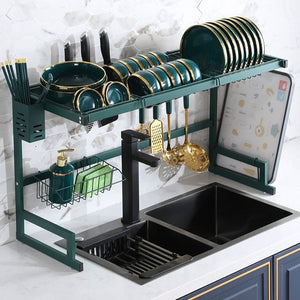 Kitchen Space Dish Drying Rack (Green) - waseeh.com