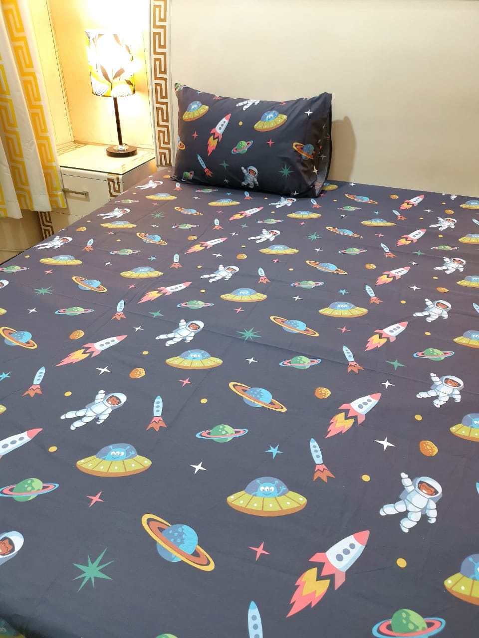Stars Gallaxy Kids Bed Sheet
