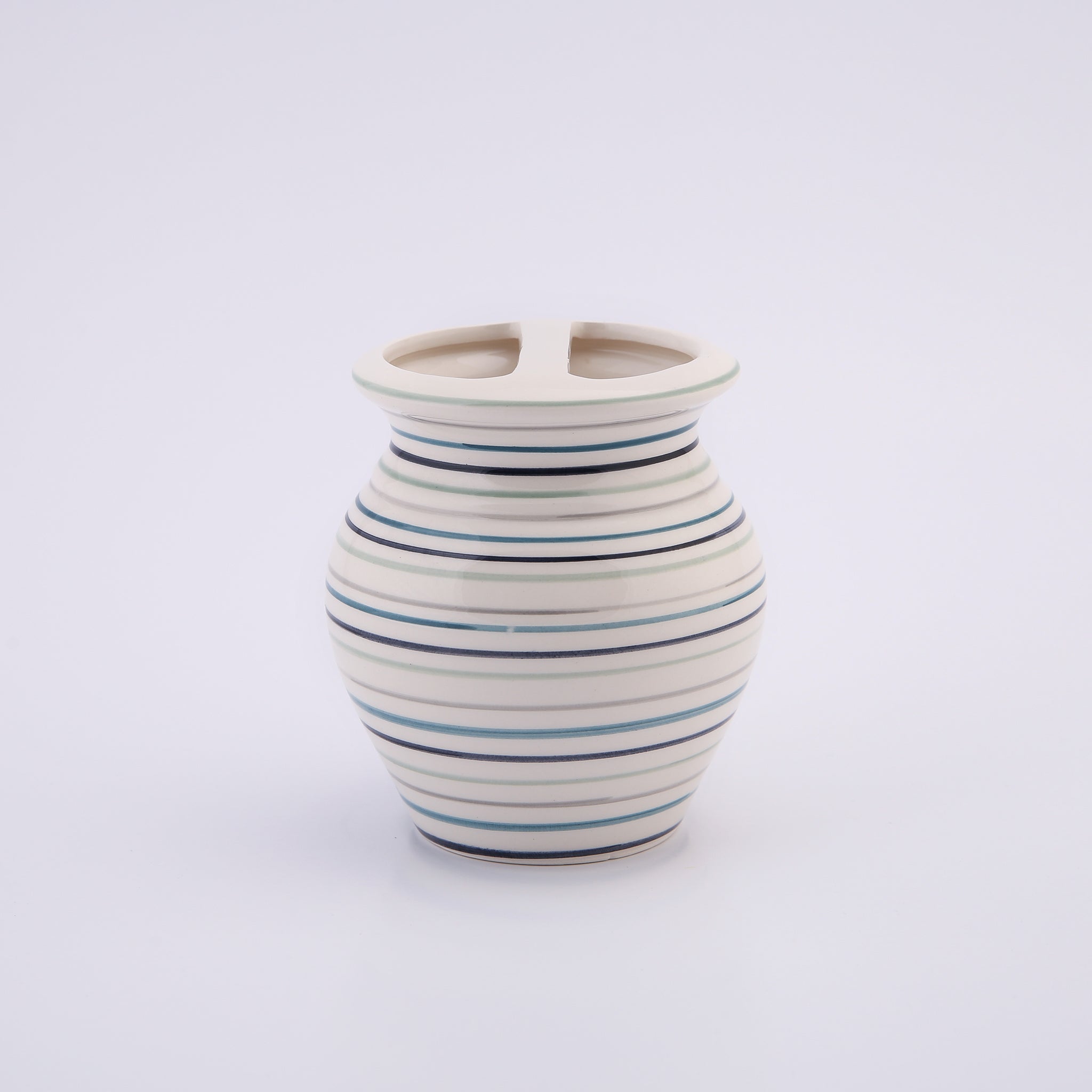 Striped Ceramic Bath Set