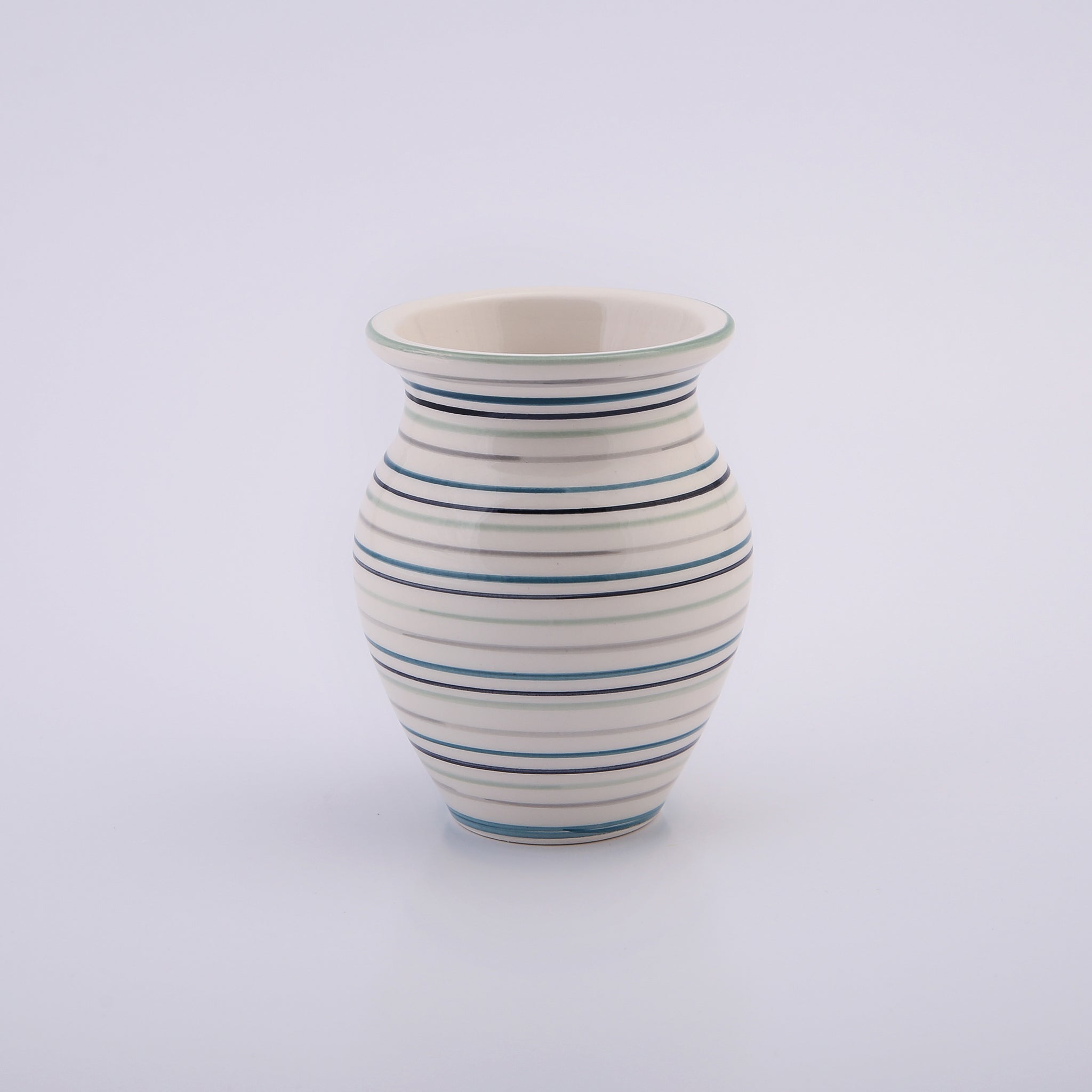 Striped Ceramic Bath Set
