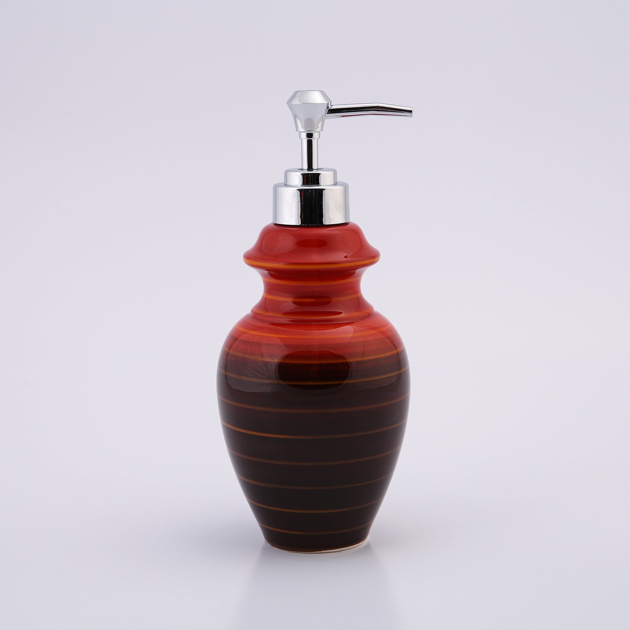 Multi Color Stripped Ceramic Bath Set