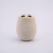 Textured Line Round Ceramic Bath Set