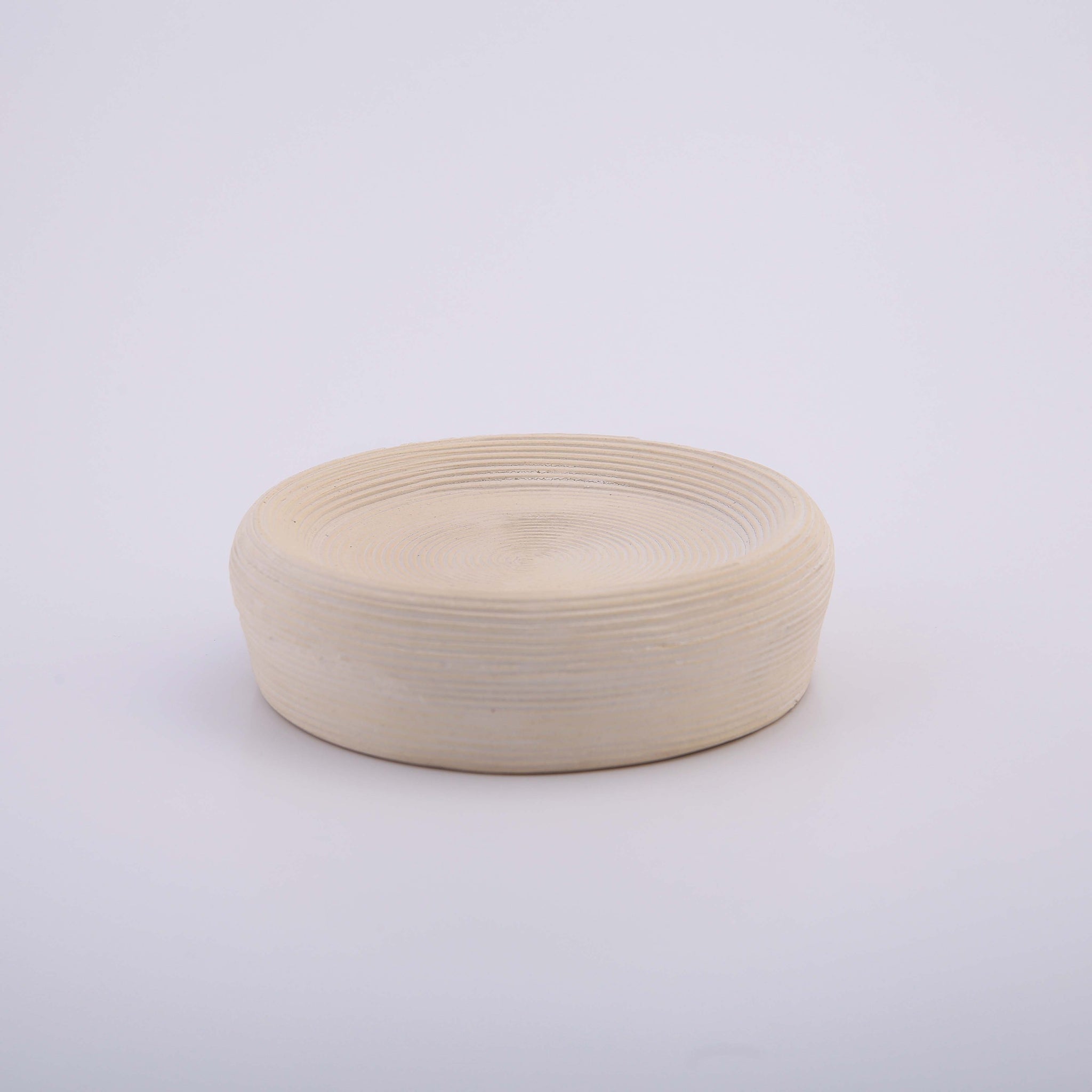 Textured Line Round Ceramic Bath Set