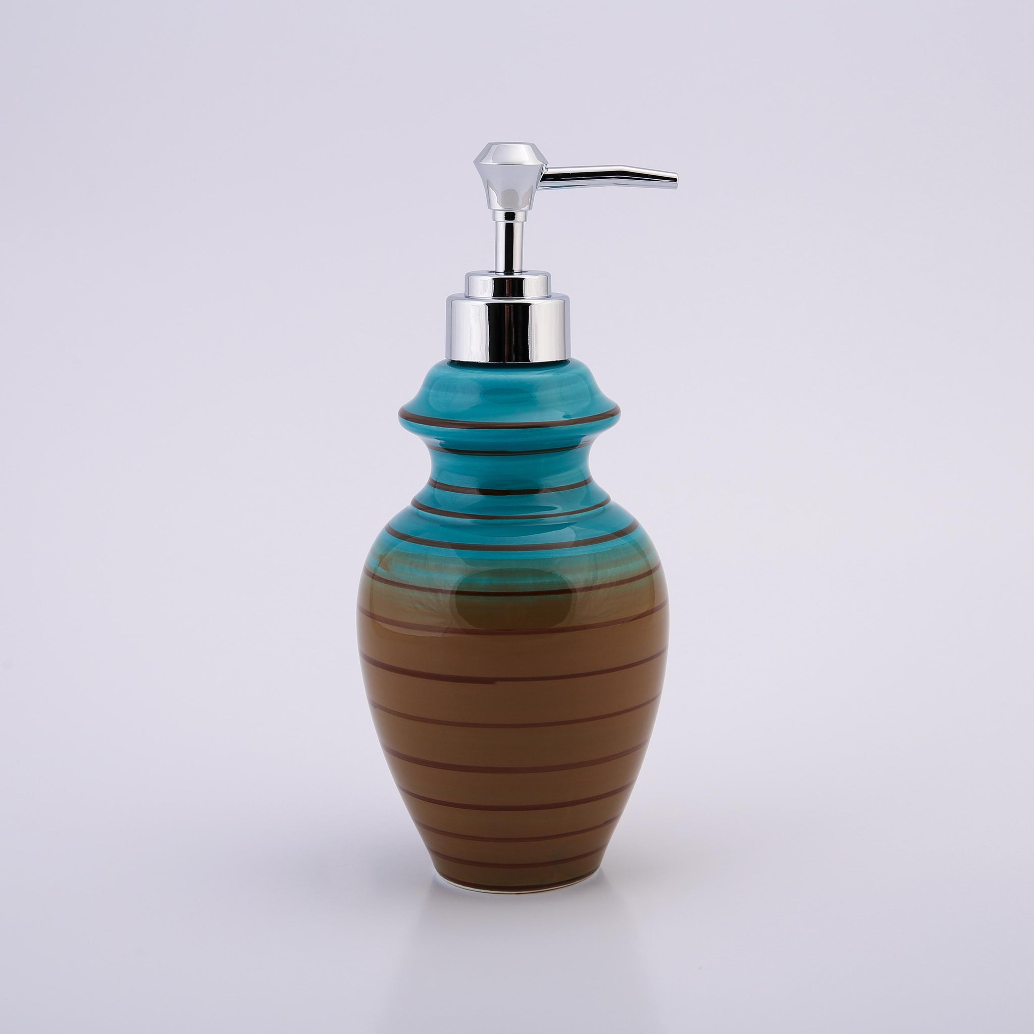 Multi Color Stripped Ceramic Bath Set