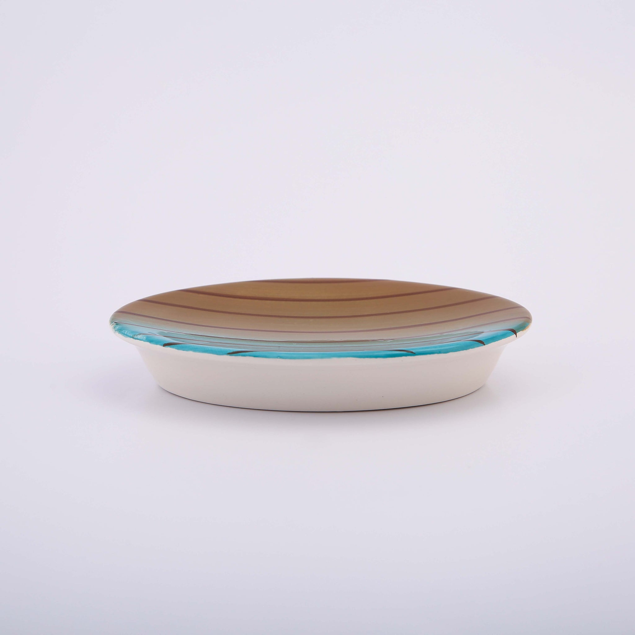 Multi Color Stripped Ceramic Bath Set