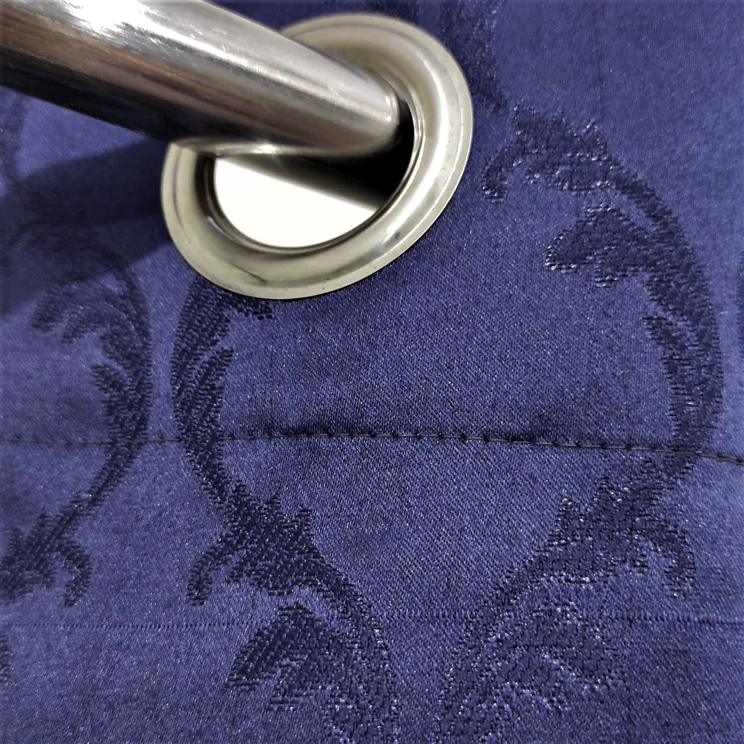 Last 1 left Self Embossed Shanghai Curtain Navy Blue