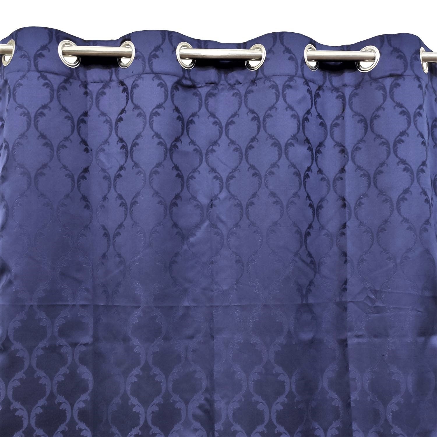 Last 1 left Self Embossed Shanghai Curtain Navy Blue