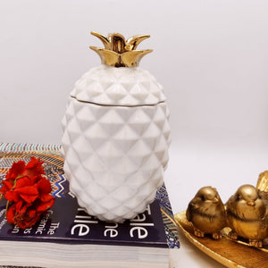 Pineapple Ceramic Candy Jar - waseeh.com