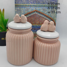 Pair Birds Ceramic Jar - waseeh.com