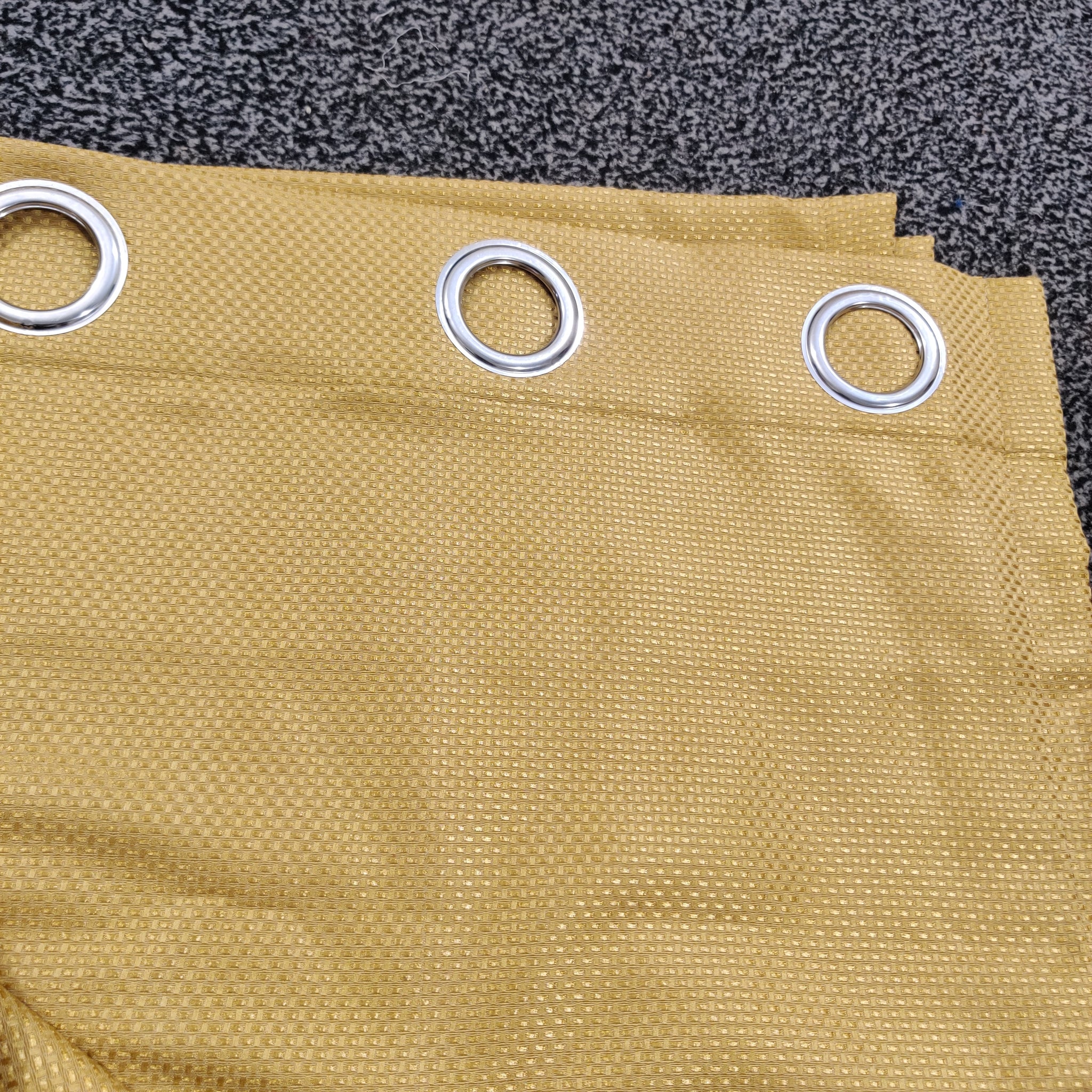 Golden Yellow 3D Jacquard Curtain