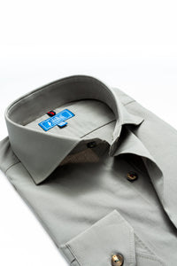 Light Gray Formal Shirt (Modern Fit)