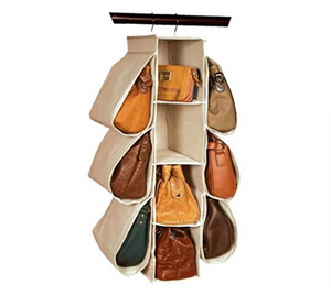 Hanging Purse Organizer (10 Compartments)