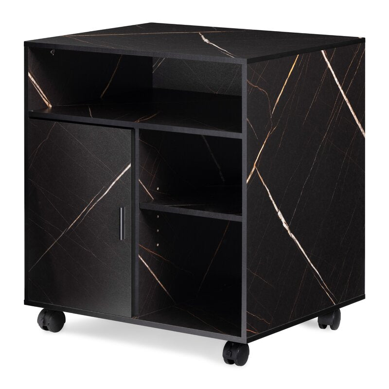 Fortune Black Wheel Cabinet - waseeh.com