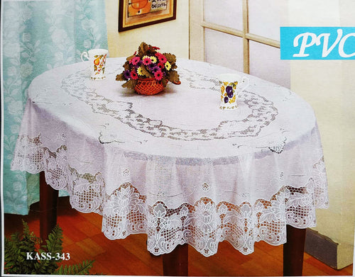 Oval Kitchen Dinning Table Cover PVC