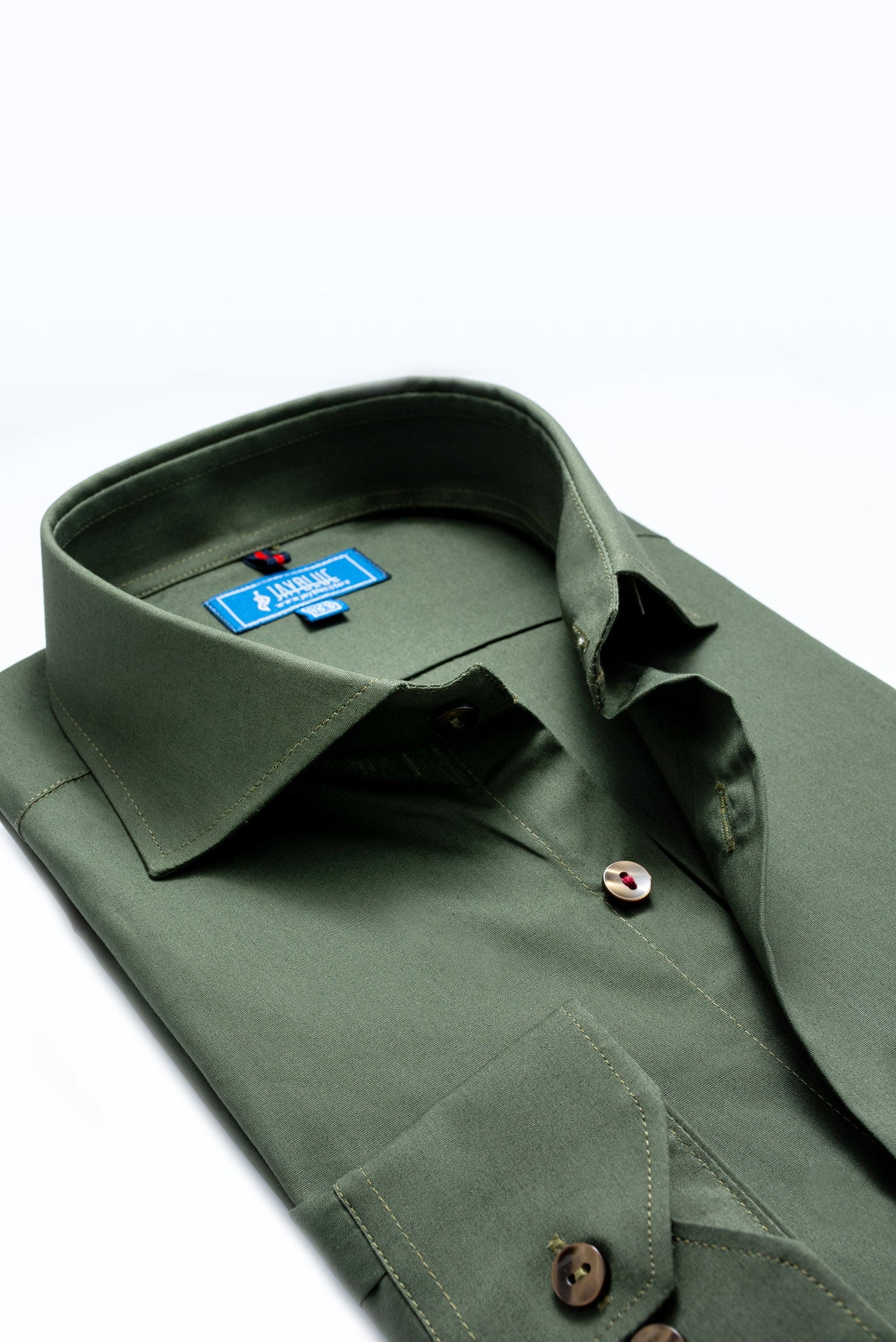 Olive Green Formal Shirt (Modern Fit)