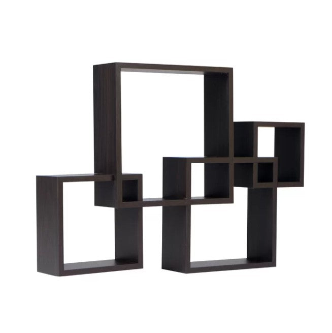 Espresso Square Floating Shelf