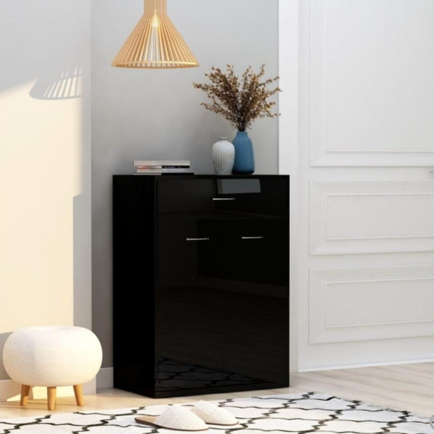 Modern Glossy Shoe Cabinet Rack - waseeh.com