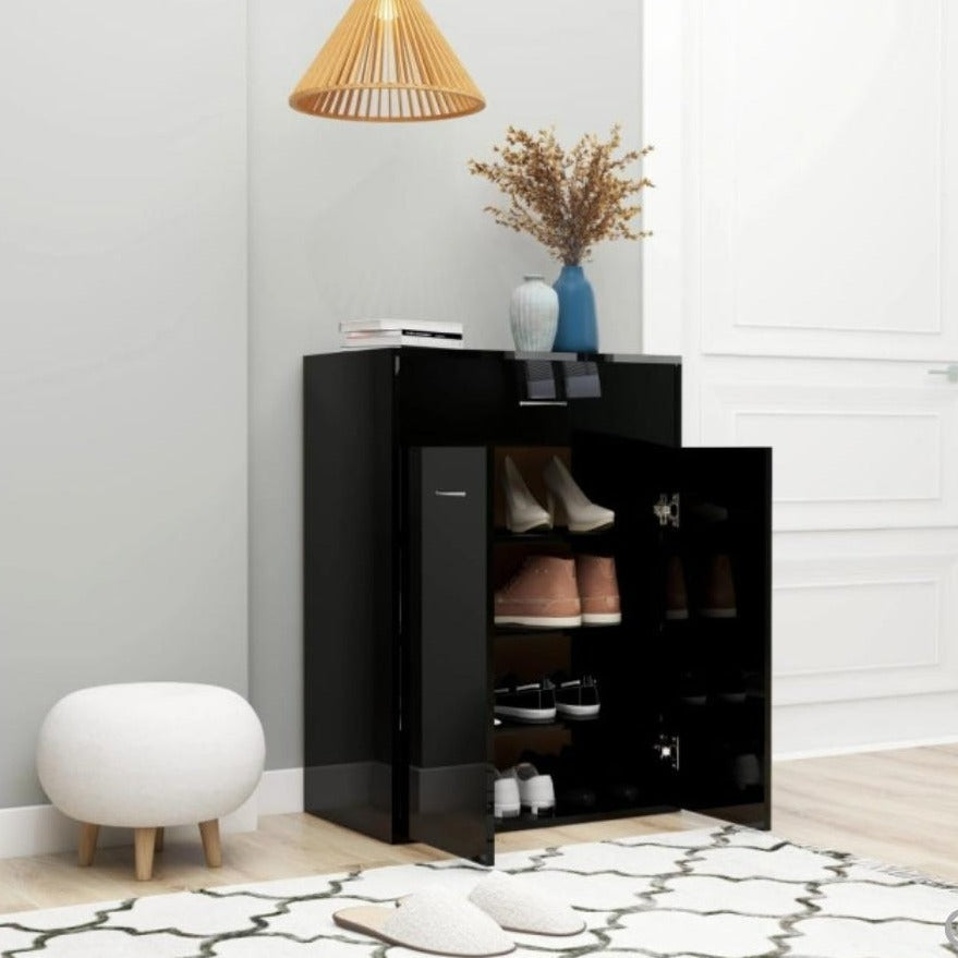 Modern Glossy Shoe Cabinet Rack - waseeh.com