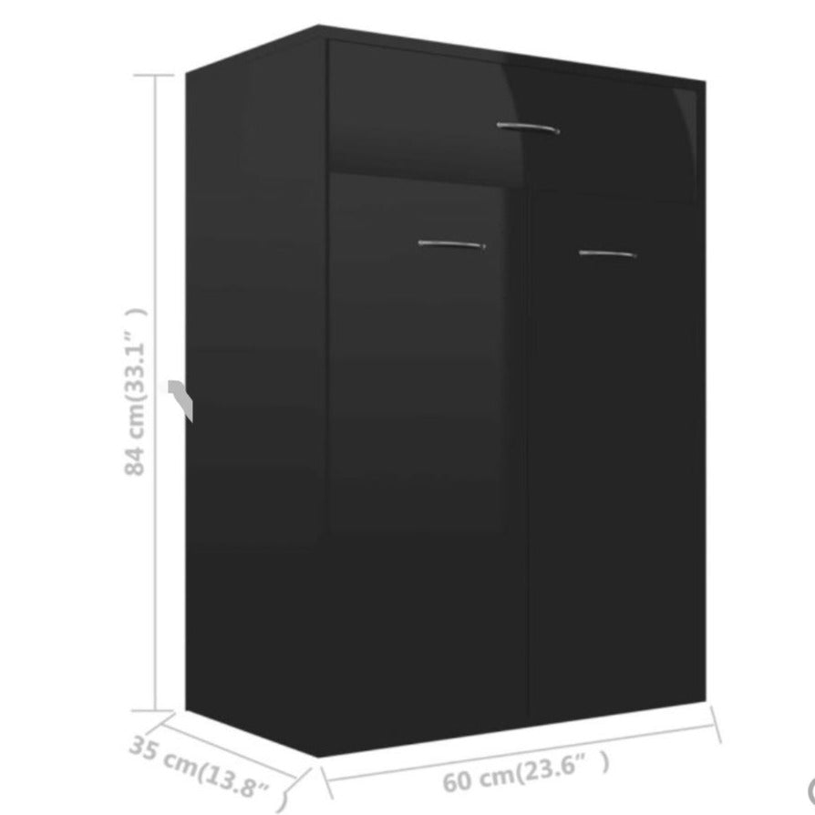 Modern Glossy Shoe Cabinet Rack - waseeh.com