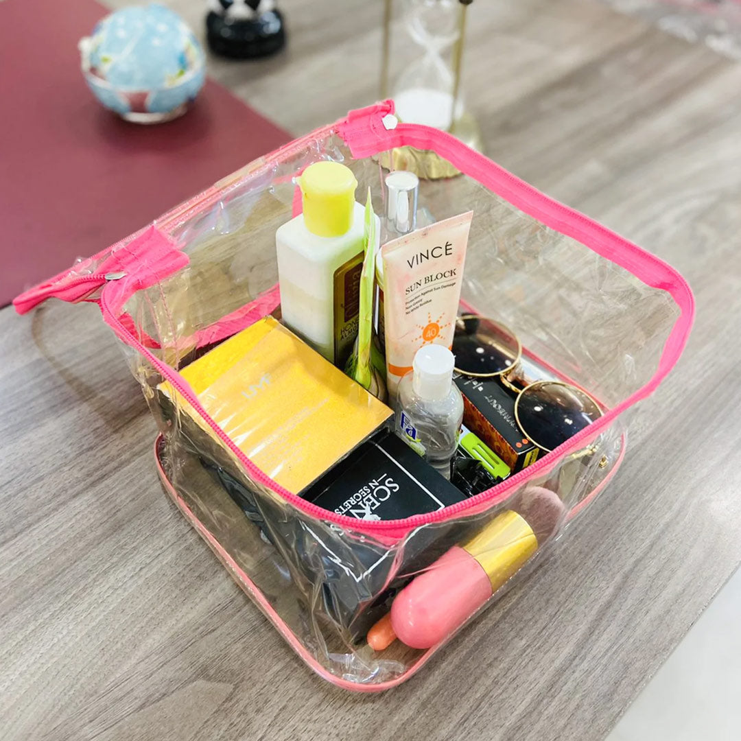 Makeup Storage Pouch Transparent Essentials Storage Bag