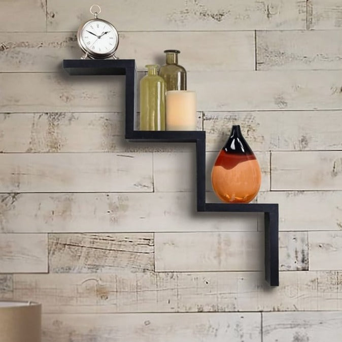 Infinite Zagging Floating Shelf - waseeh.com