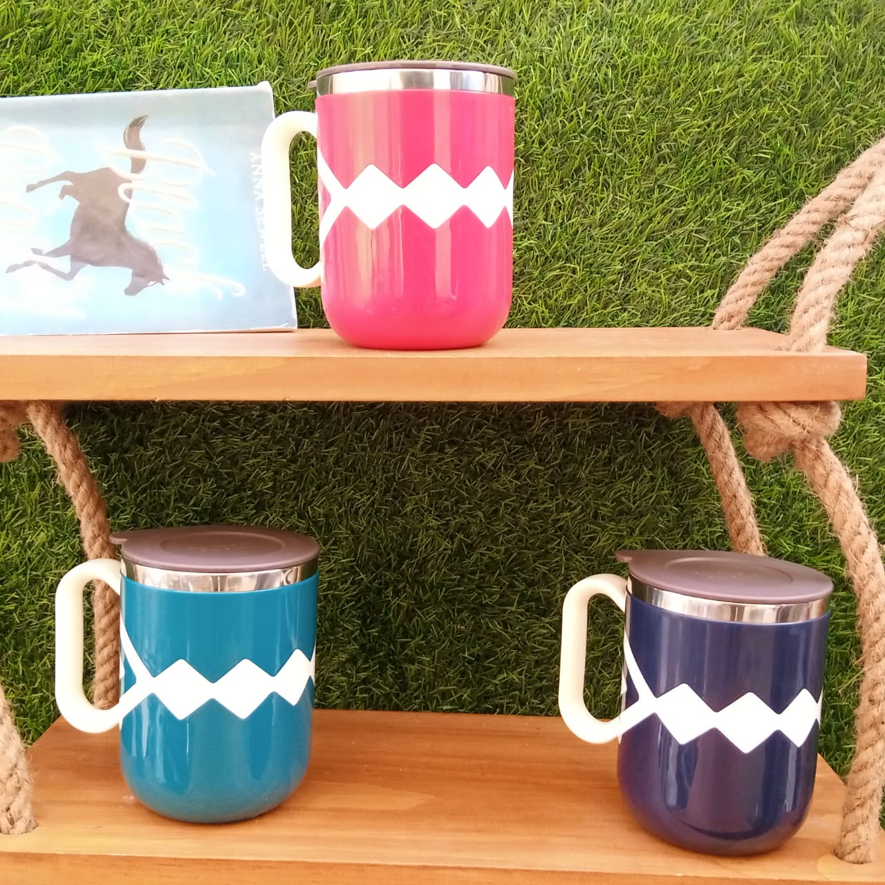 Nordic Diamond engraved Insulated Mugs