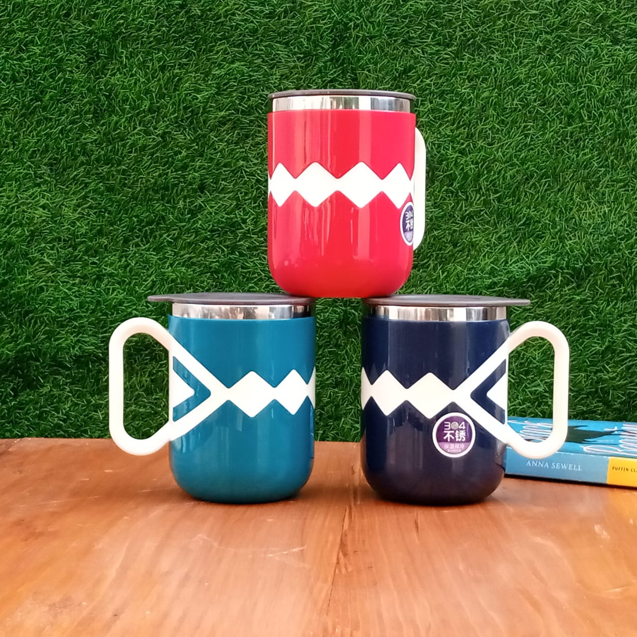 Nordic Diamond engraved Insulated Mugs