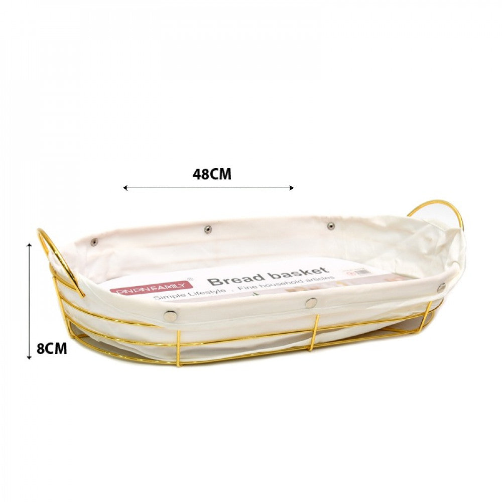 Alluring Goldish Bread Basket - waseeh.com