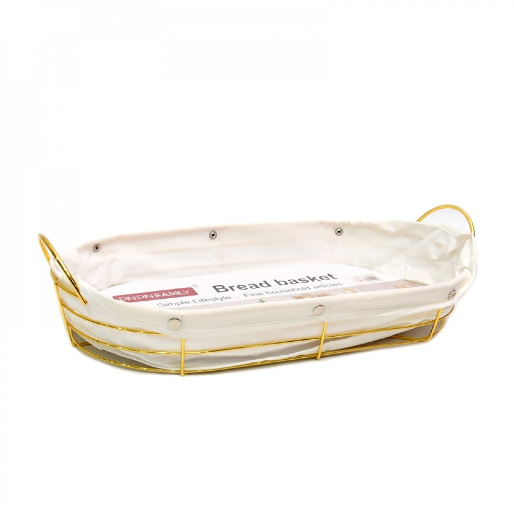 Alluring Goldish Bread Basket - waseeh.com