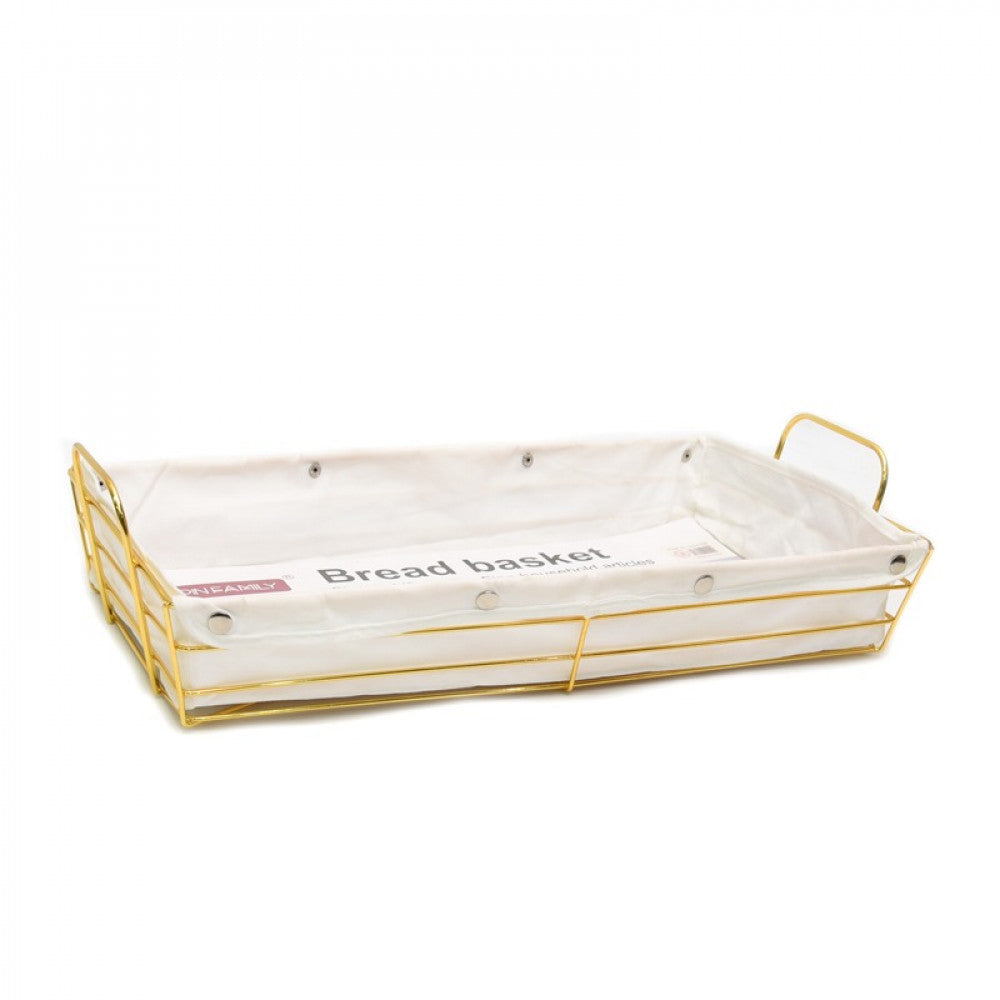 Alluring Goldish Bread Basket - waseeh.com