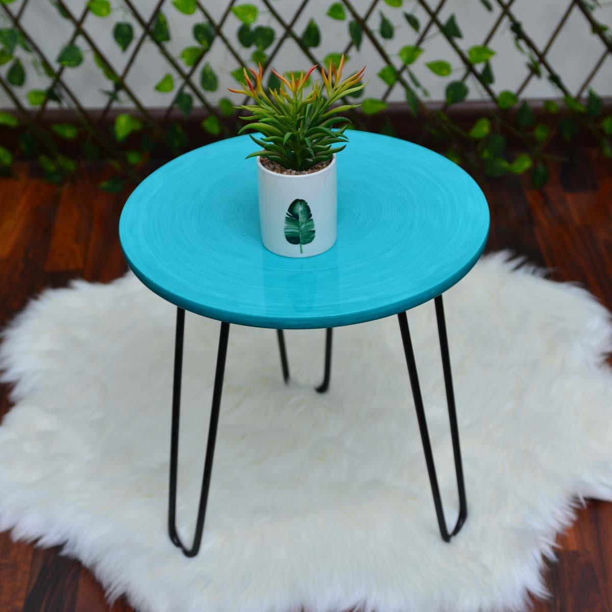 Versilla Bloom Hairpin Leg Table - waseeh.com