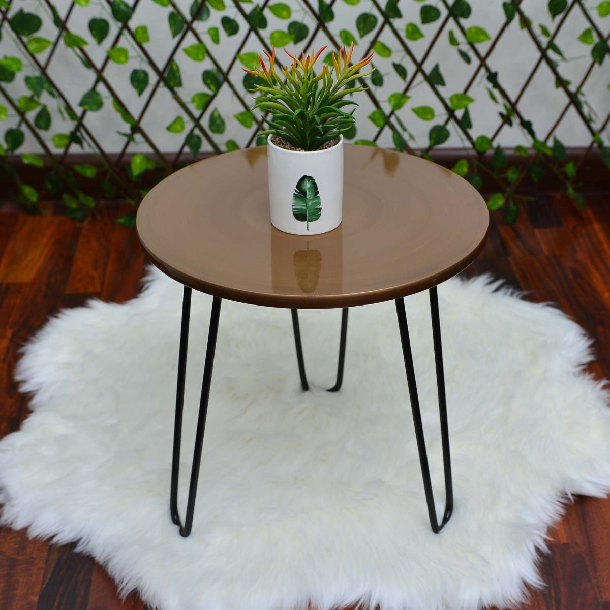Versilla Bloom Hairpin Leg Table - waseeh.com