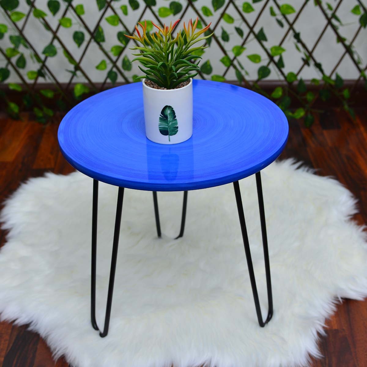 Versilla Bloom Hairpin Leg Table - waseeh.com