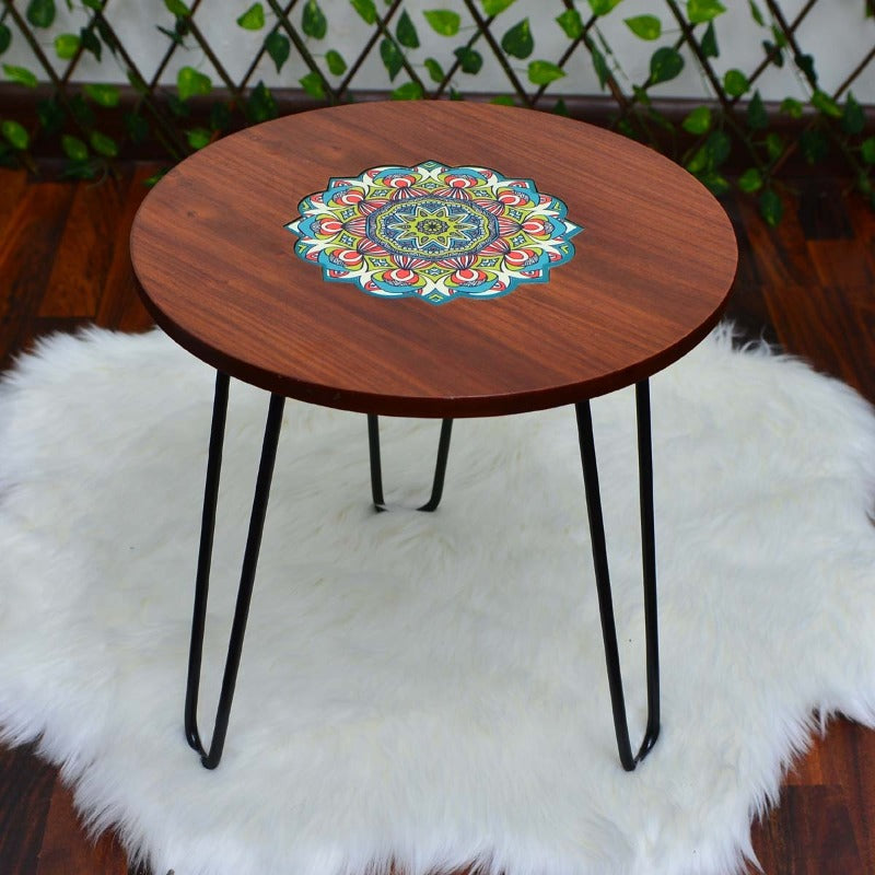 Asiatic Orchid Hairpin Leg Table - waseeh.com