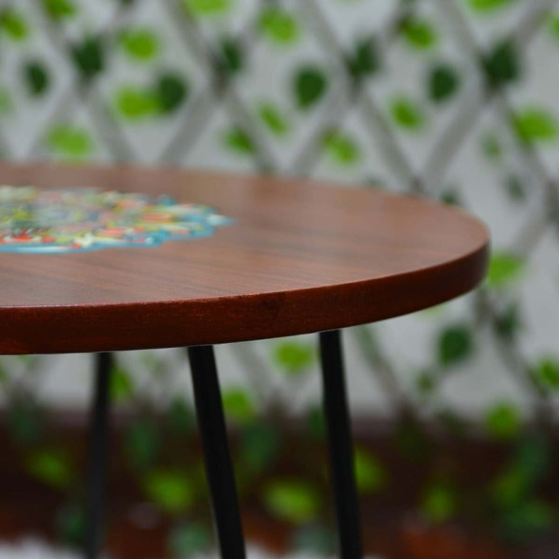 Asiatic Orchid Hairpin Leg Table - waseeh.com