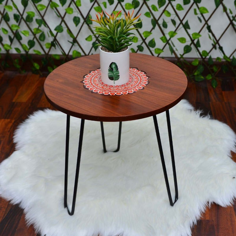 Asiatic Orchid Hairpin Leg Table - waseeh.com