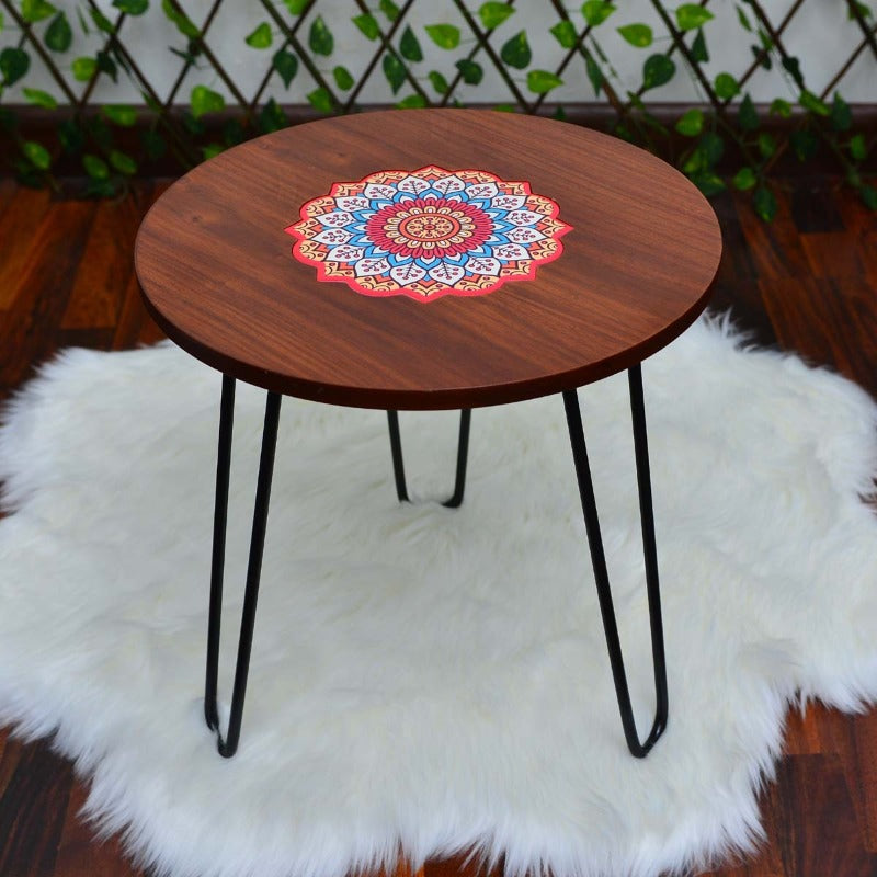 Asiatic Orchid Hairpin Leg Table - waseeh.com