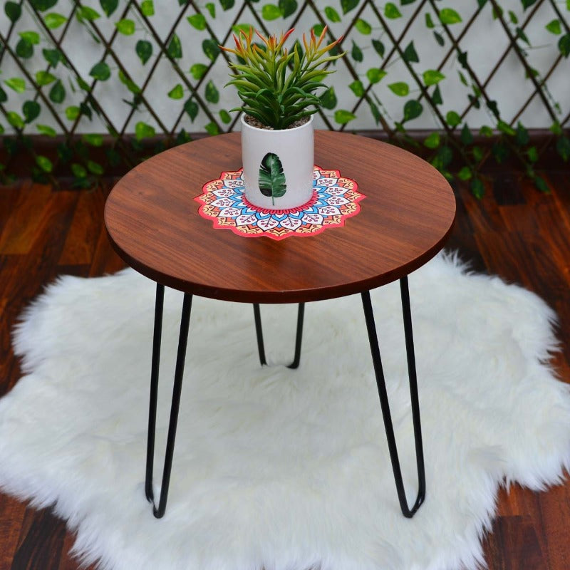 Asiatic Orchid Hairpin Leg Table - waseeh.com