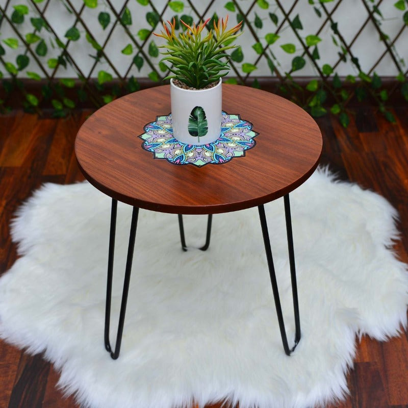 Asiatic Orchid Hairpin Leg Table - waseeh.com