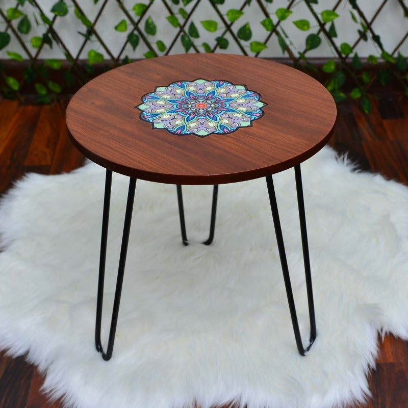 Asiatic Orchid Hairpin Leg Table - waseeh.com