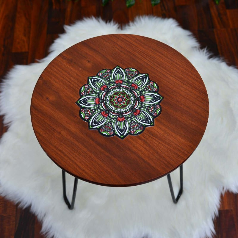 Asiatic Orchid Hairpin Leg Table - waseeh.com