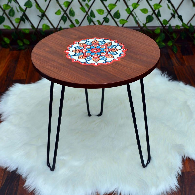 Asiatic Orchid Hairpin Leg Table - waseeh.com