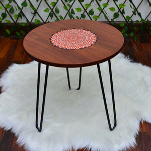 Asiatic Orchid Hairpin Leg Table - waseeh.com