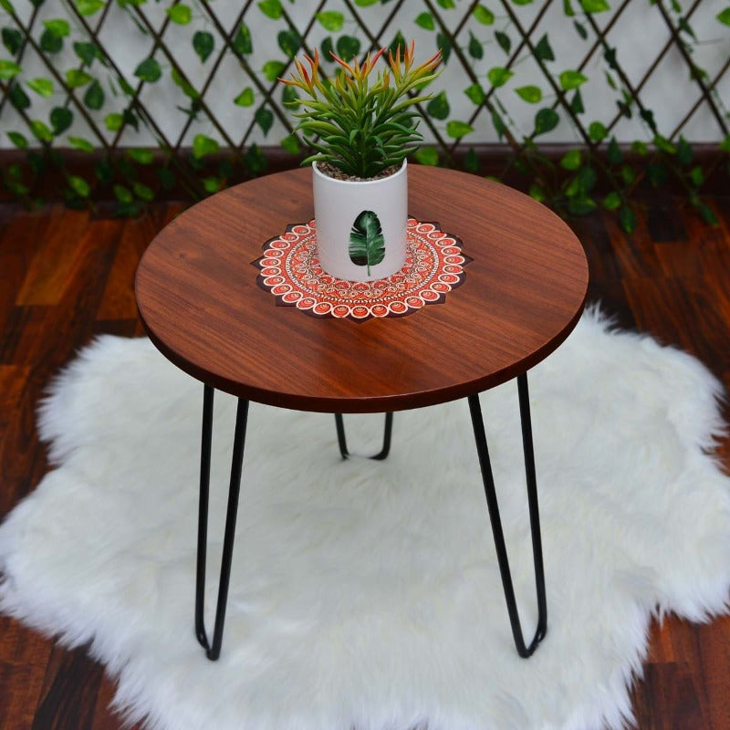 Asiatic Orchid Hairpin Leg Table - waseeh.com