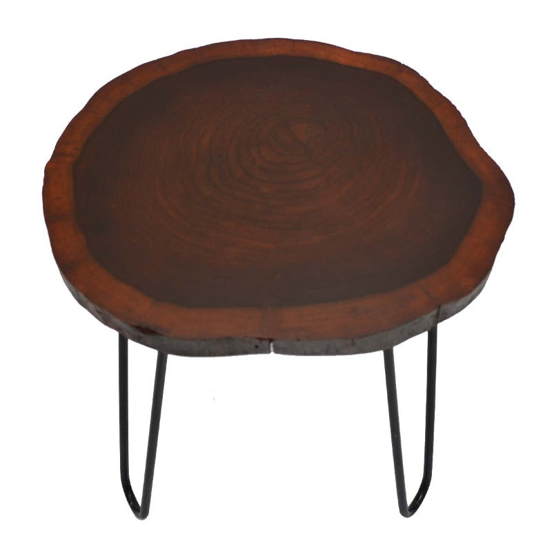 Billet Wooden Log Hairpin Table - waseeh.com