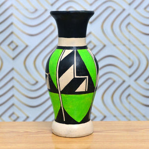 Fine Printed Vase - Intricate - Earthen Pot