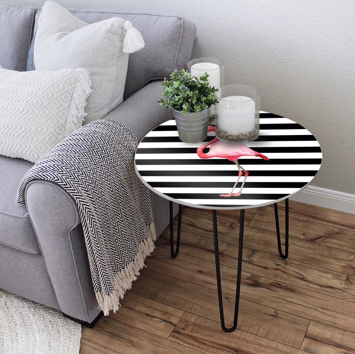 Flamingo Stroke Hairpin Table - waseeh.com