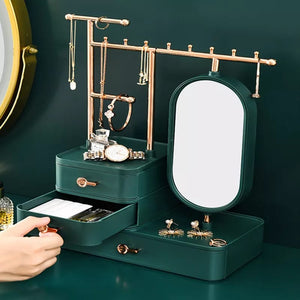 Glossy Green Jewelry Box - waseeh.com