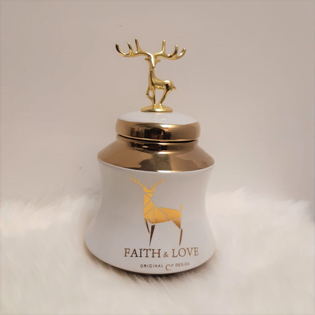 Golden Stag Candy Jar - waseeh.com